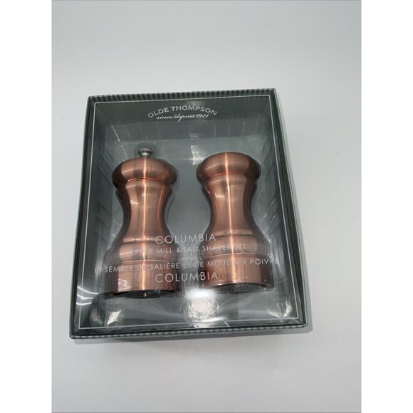 Olde Thompson Copper Columbia Pepper Mill & Salt Shaker Set - Picture 1 of 10